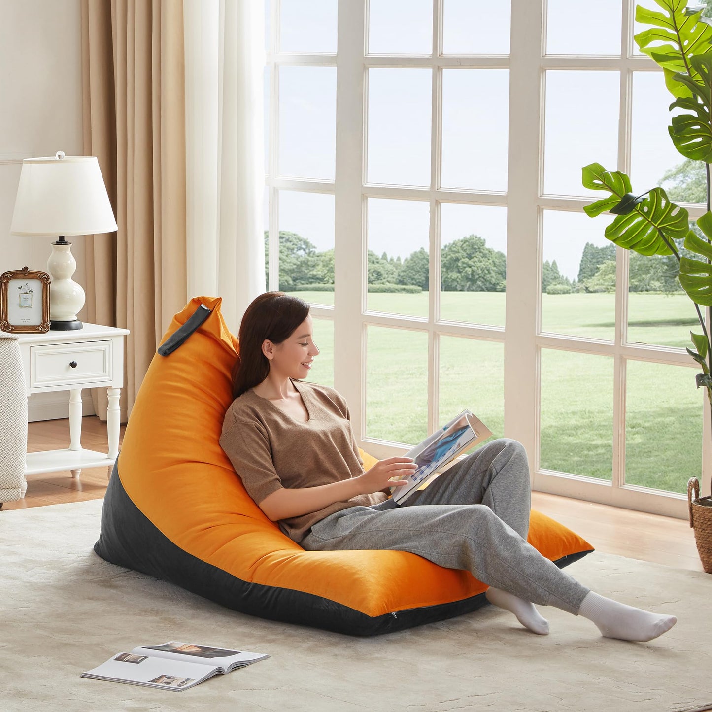 Nobildonna 4FT Bean Bag Cover – Brown