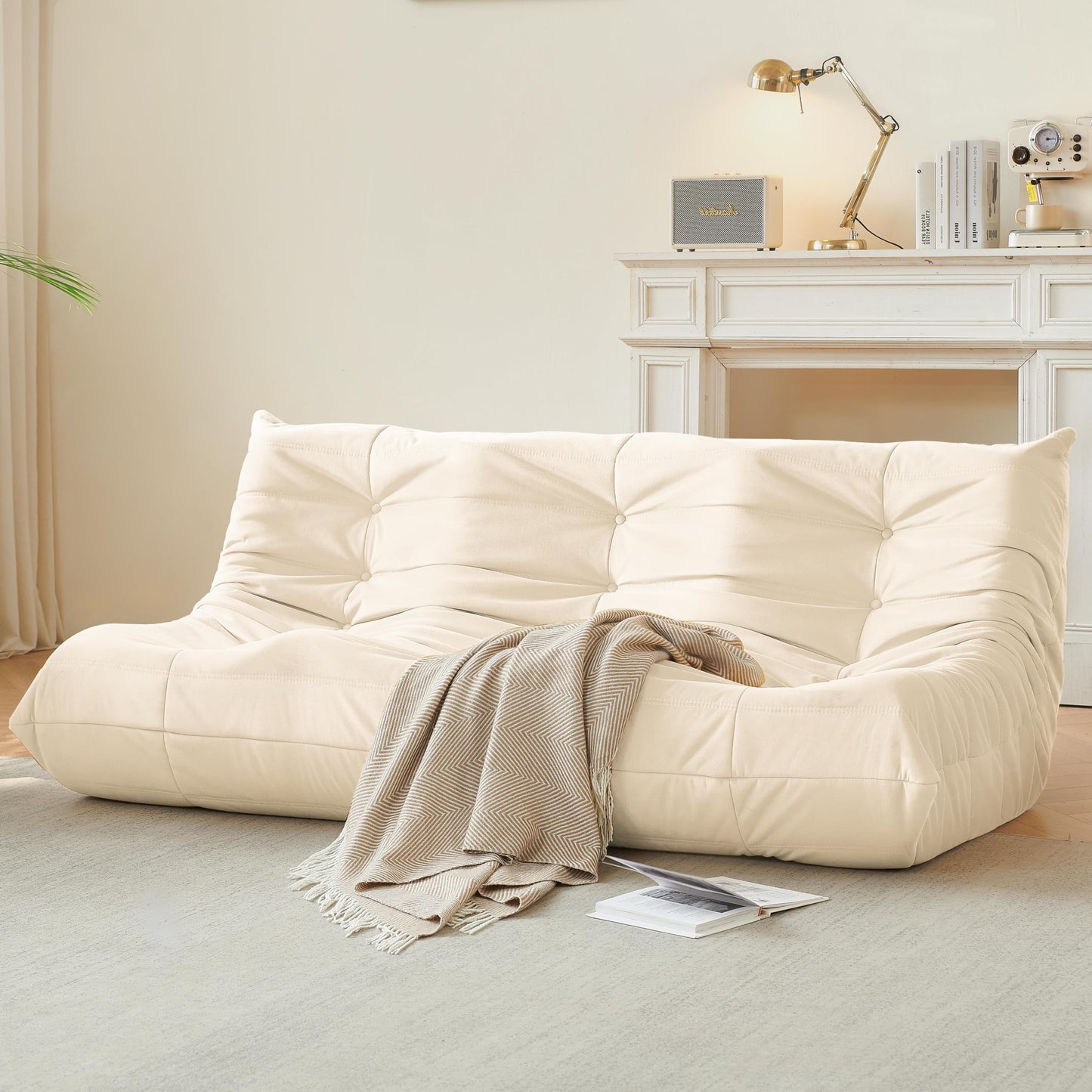 Dark Gray Memory Foam Bean Bag Chair
