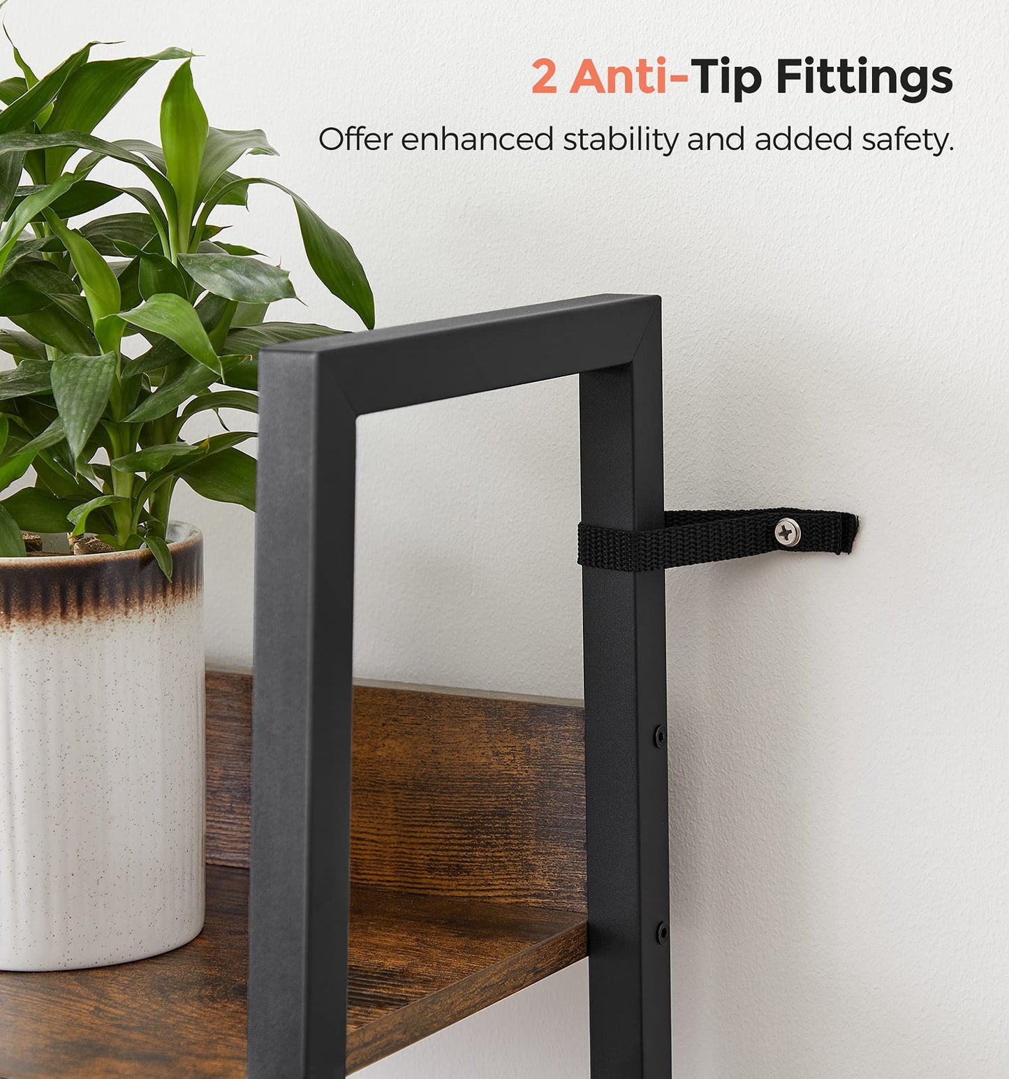 VASAGLE 5-Tier Ladder Bookshelf