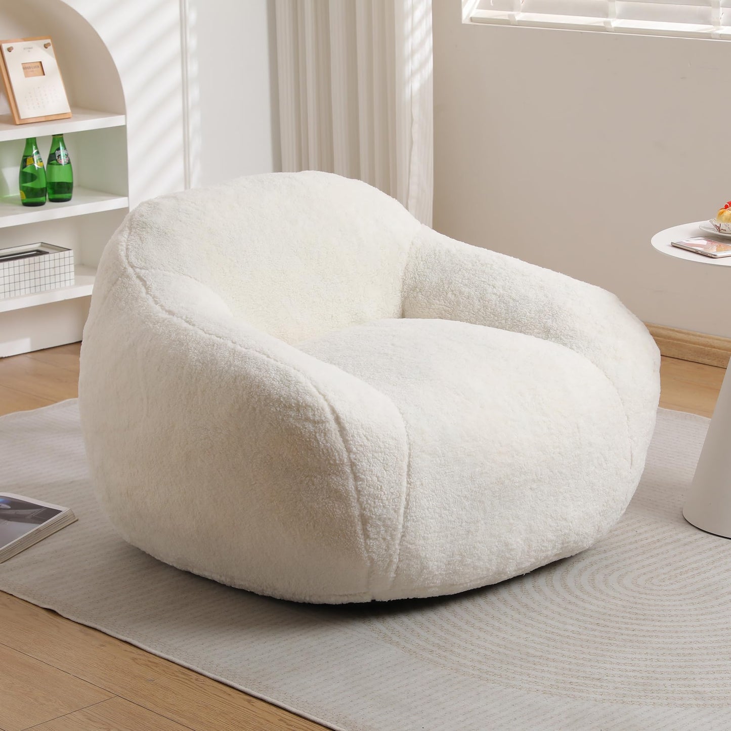 Furniliving White Bean Bag Chair