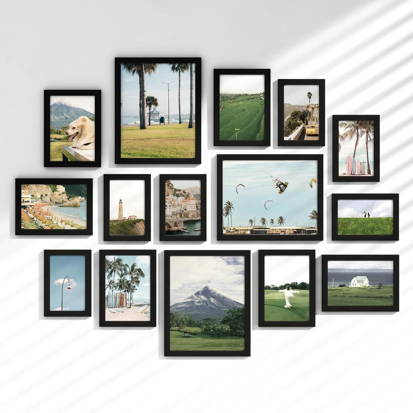 15-Piece Black Wall Frame Set