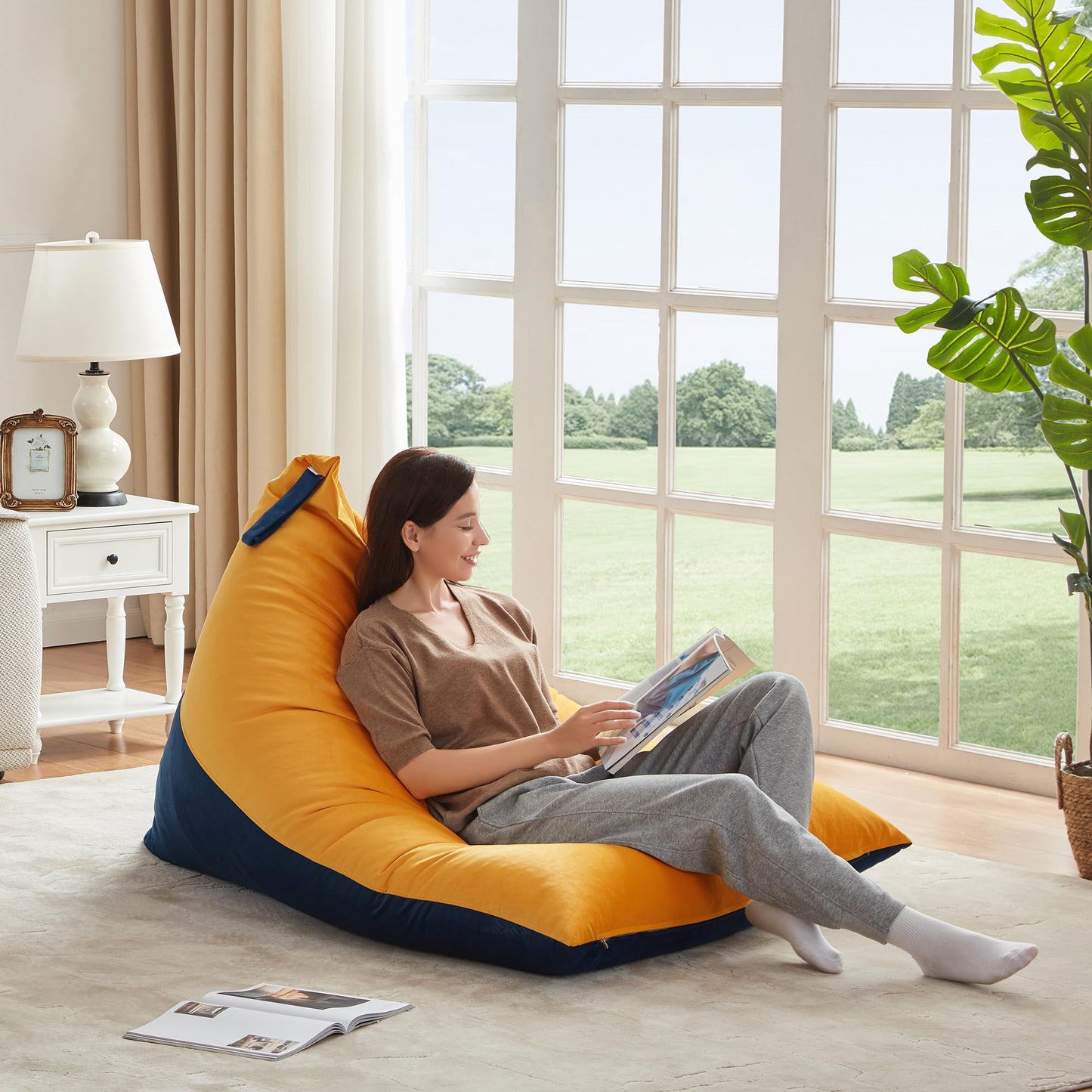 Nobildonna 4FT Bean Bag Cover – Brown