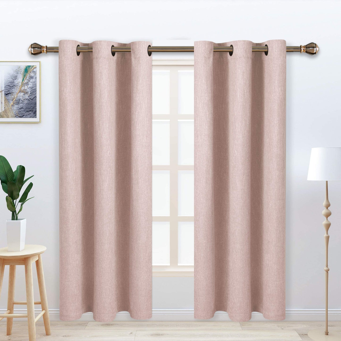 LORDTEX Blackout Curtains – Ivory, 2 Panels