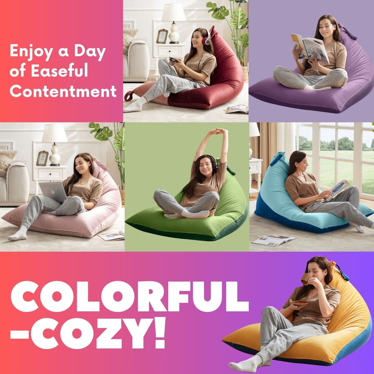 Nobildonna 4FT Bean Bag Cover – Brown