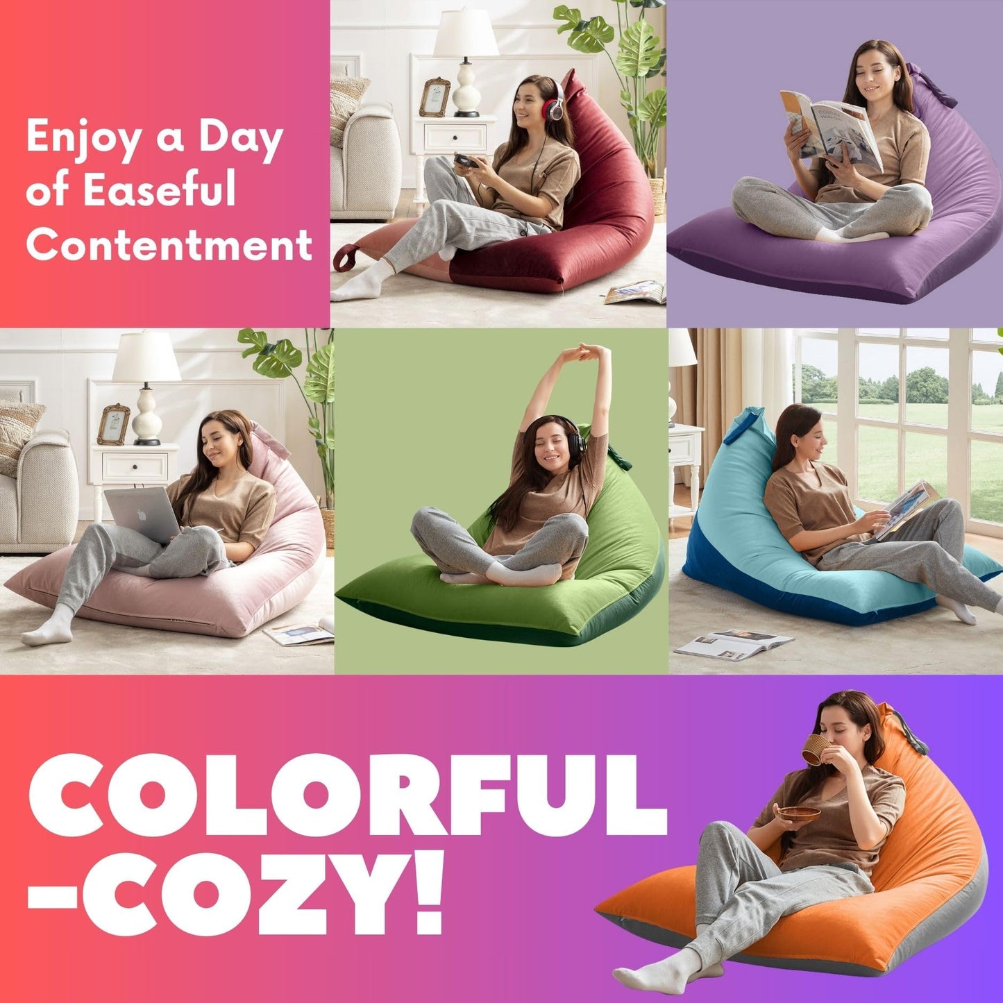 Nobildonna 4FT Bean Bag Cover – Brown