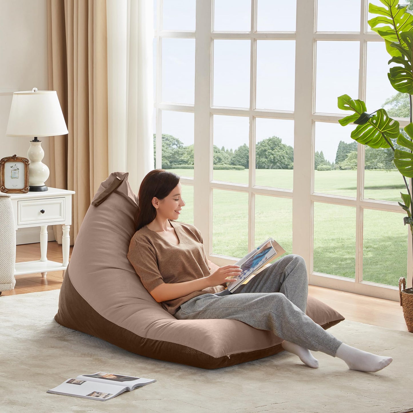 Nobildonna 4FT Bean Bag Cover – Brown