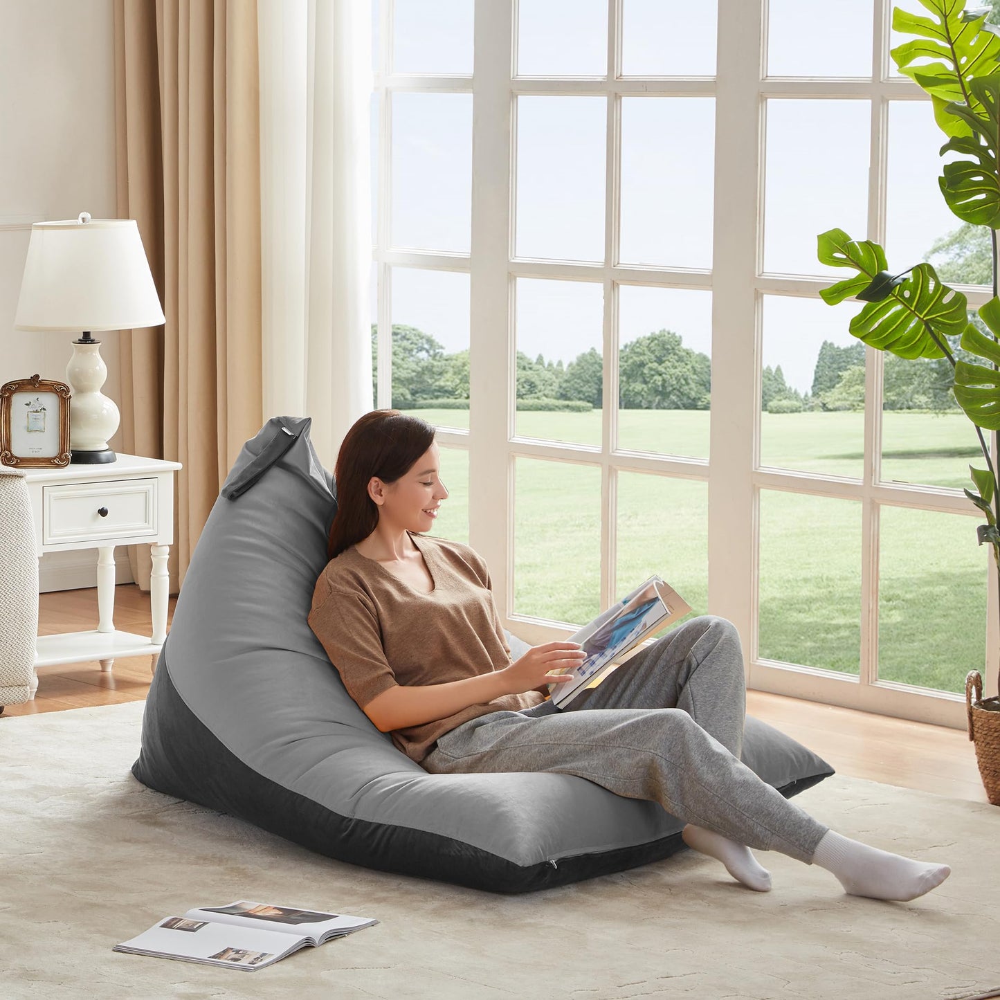 Nobildonna 4FT Bean Bag Cover – Brown