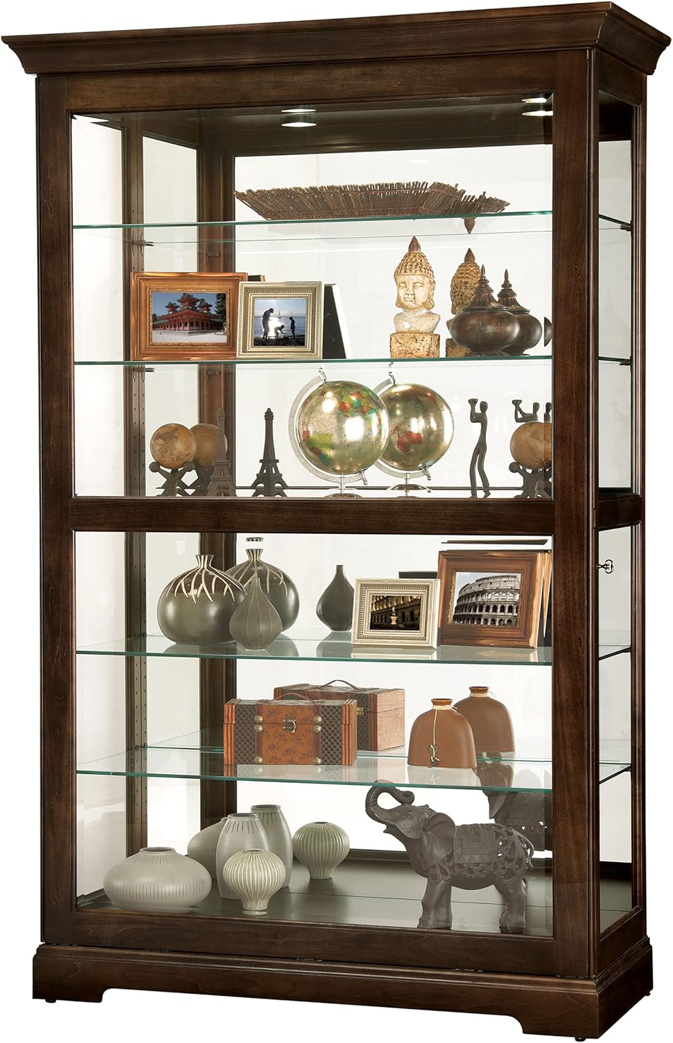 Howard Miller Forbes II Espresso Curio Cabinet