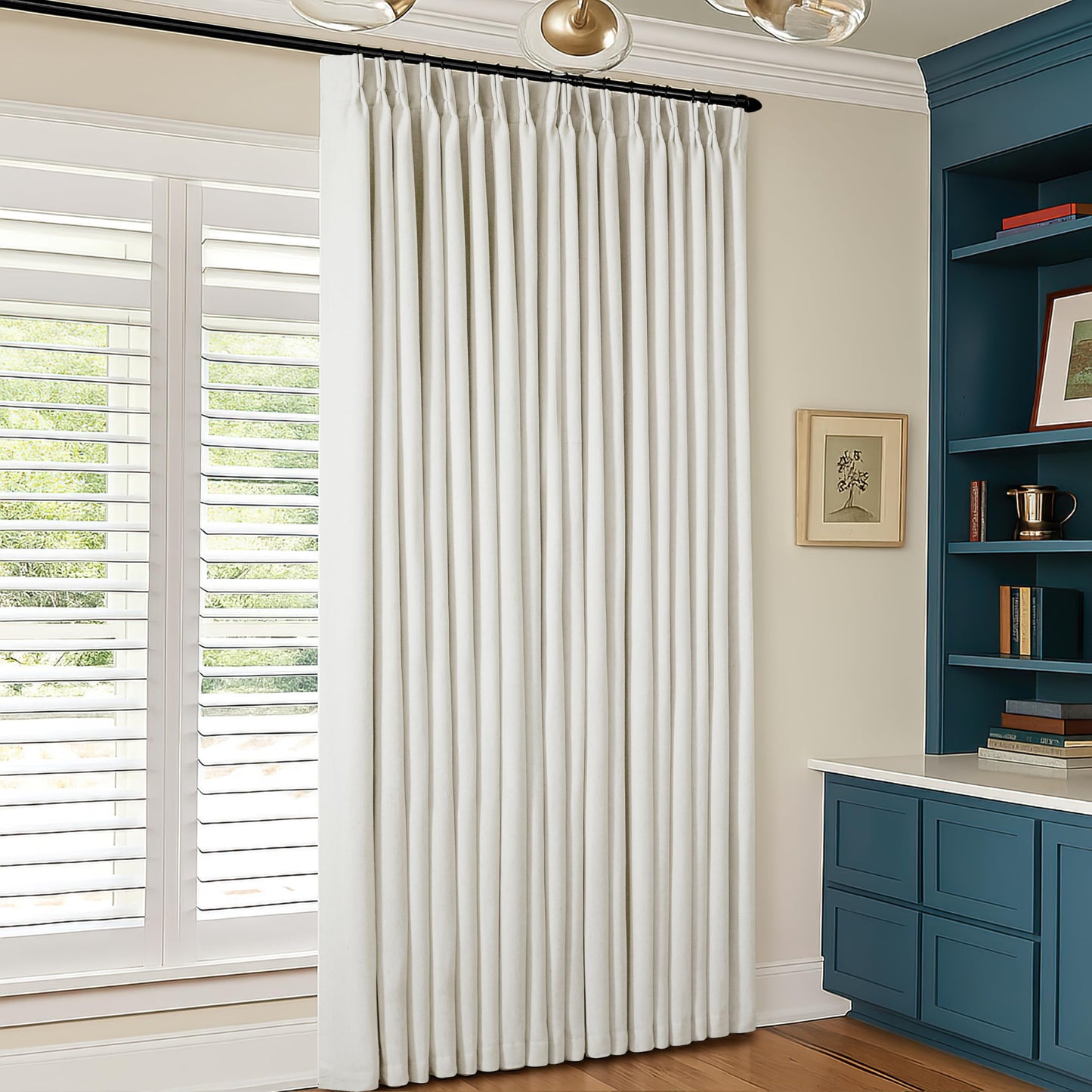 Linen Blackout Curtains 84" 2-Pack