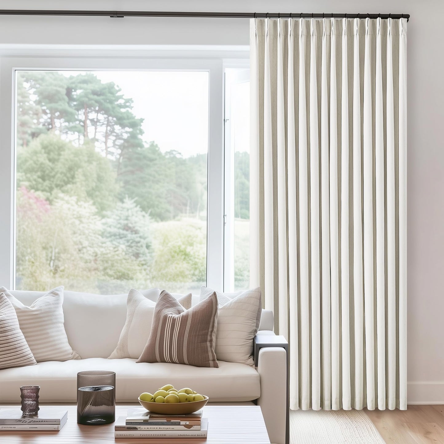 Linen Blackout Curtains 84" 2-Pack