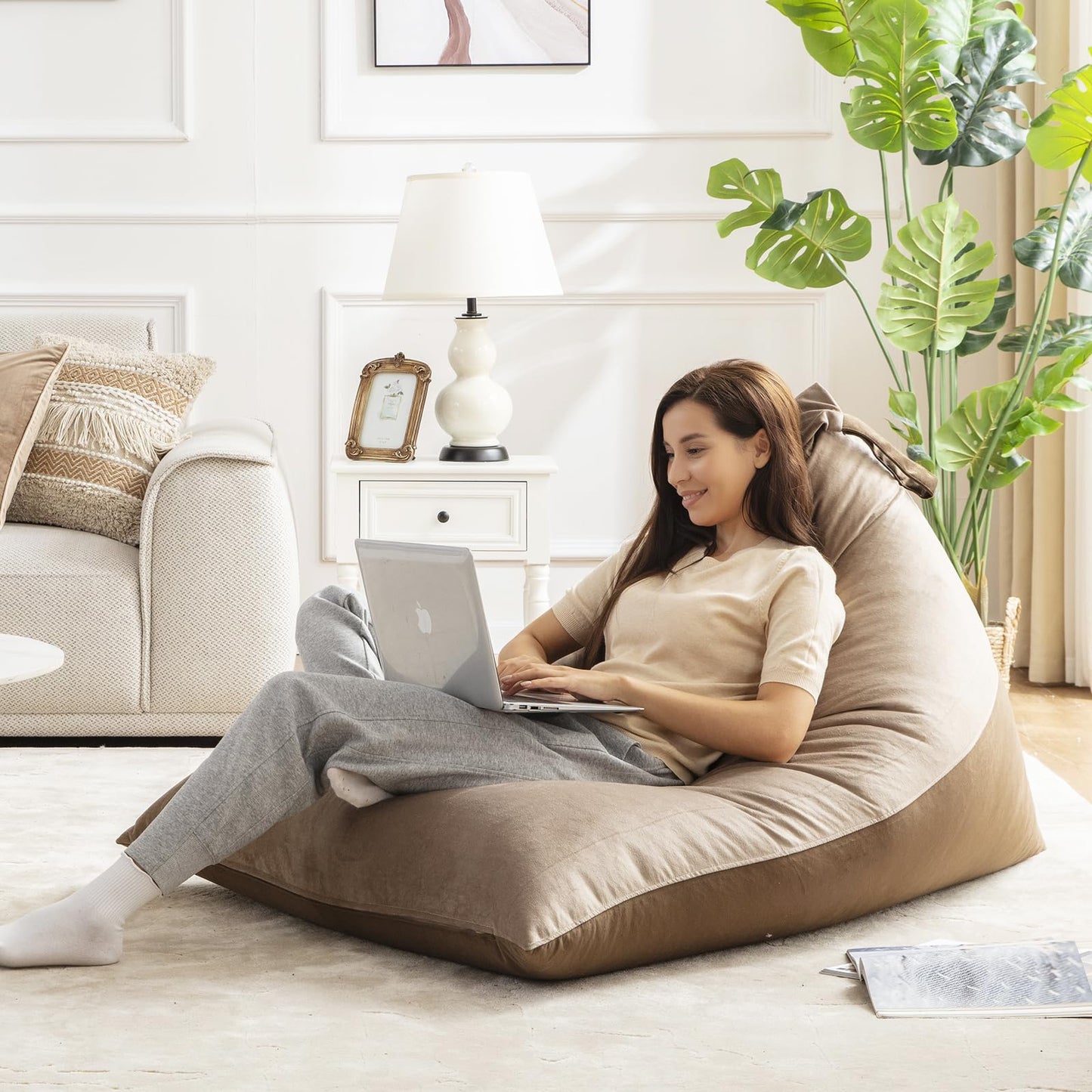 Nobildonna 4FT Bean Bag Cover – Brown