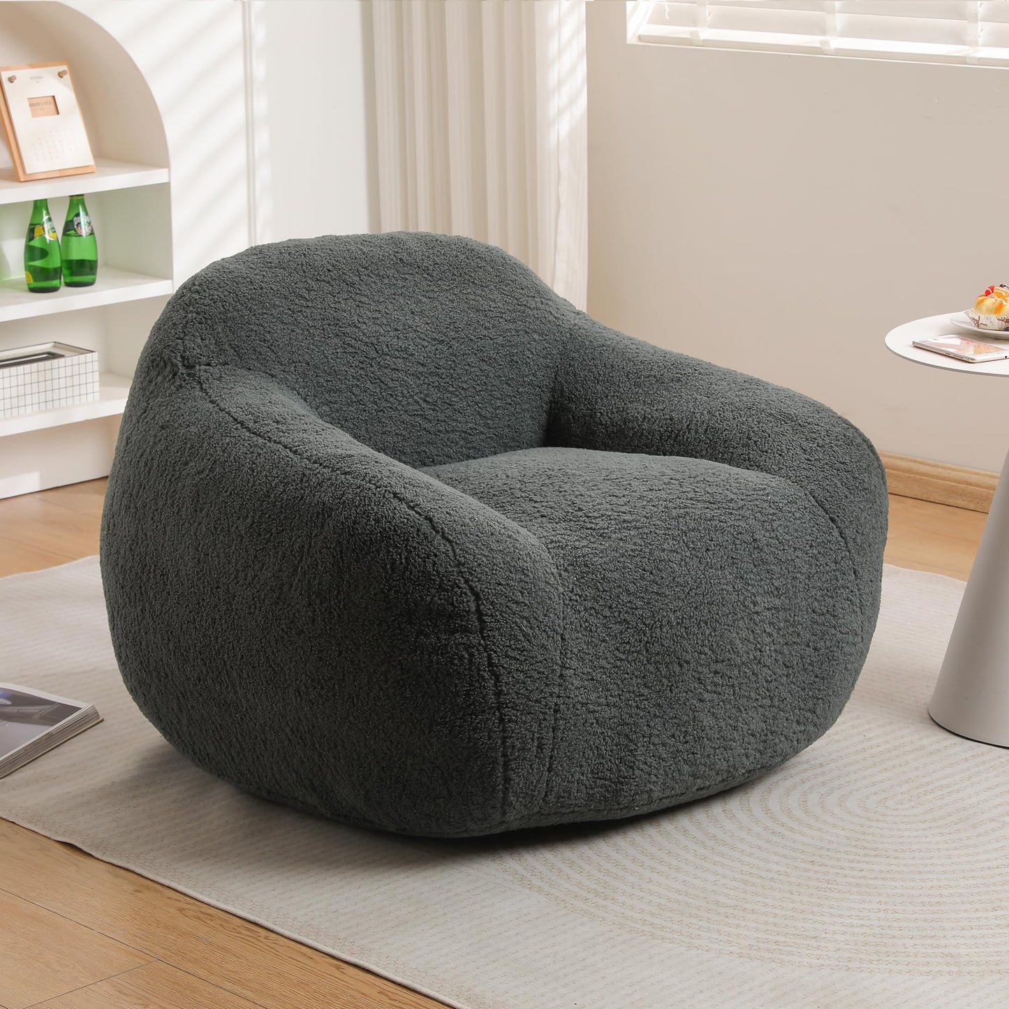 Furniliving White Bean Bag Chair