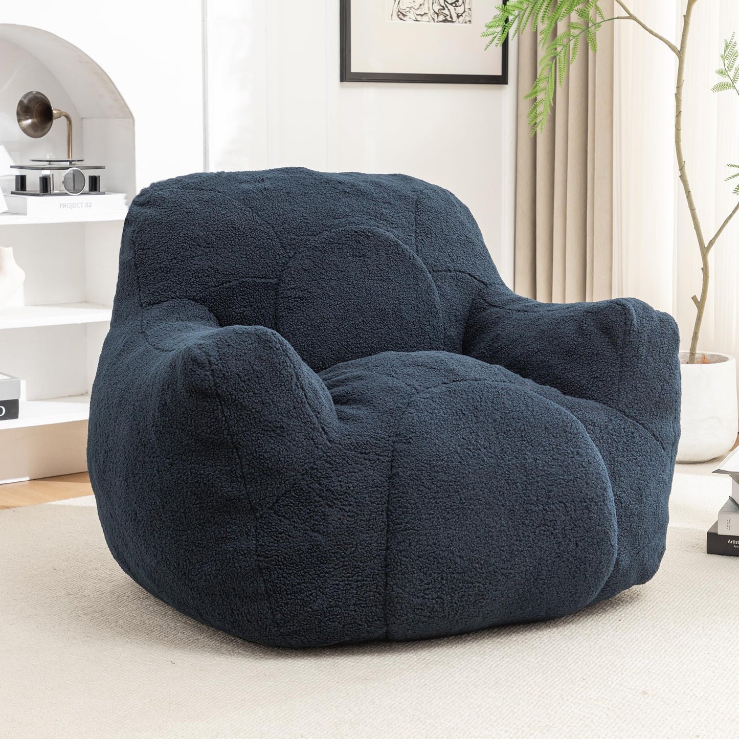 Furniliving White Bean Bag Chair