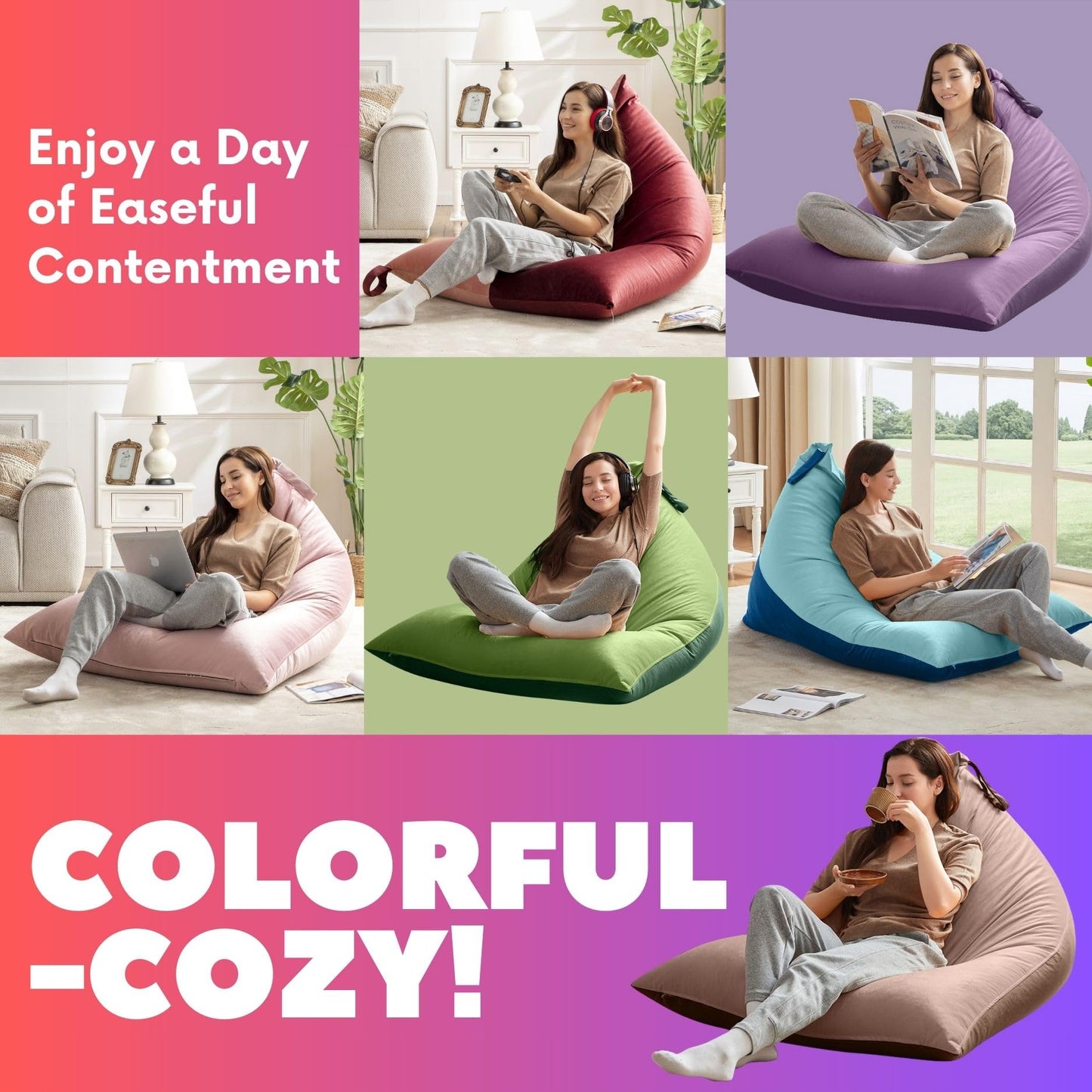 Nobildonna 4FT Bean Bag Cover – Brown