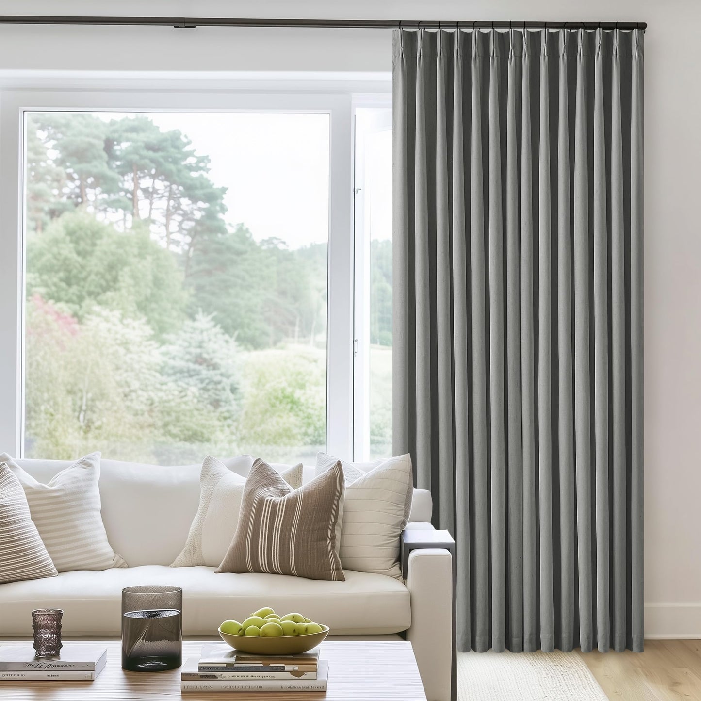 Linen Blackout Curtains 84" 2-Pack