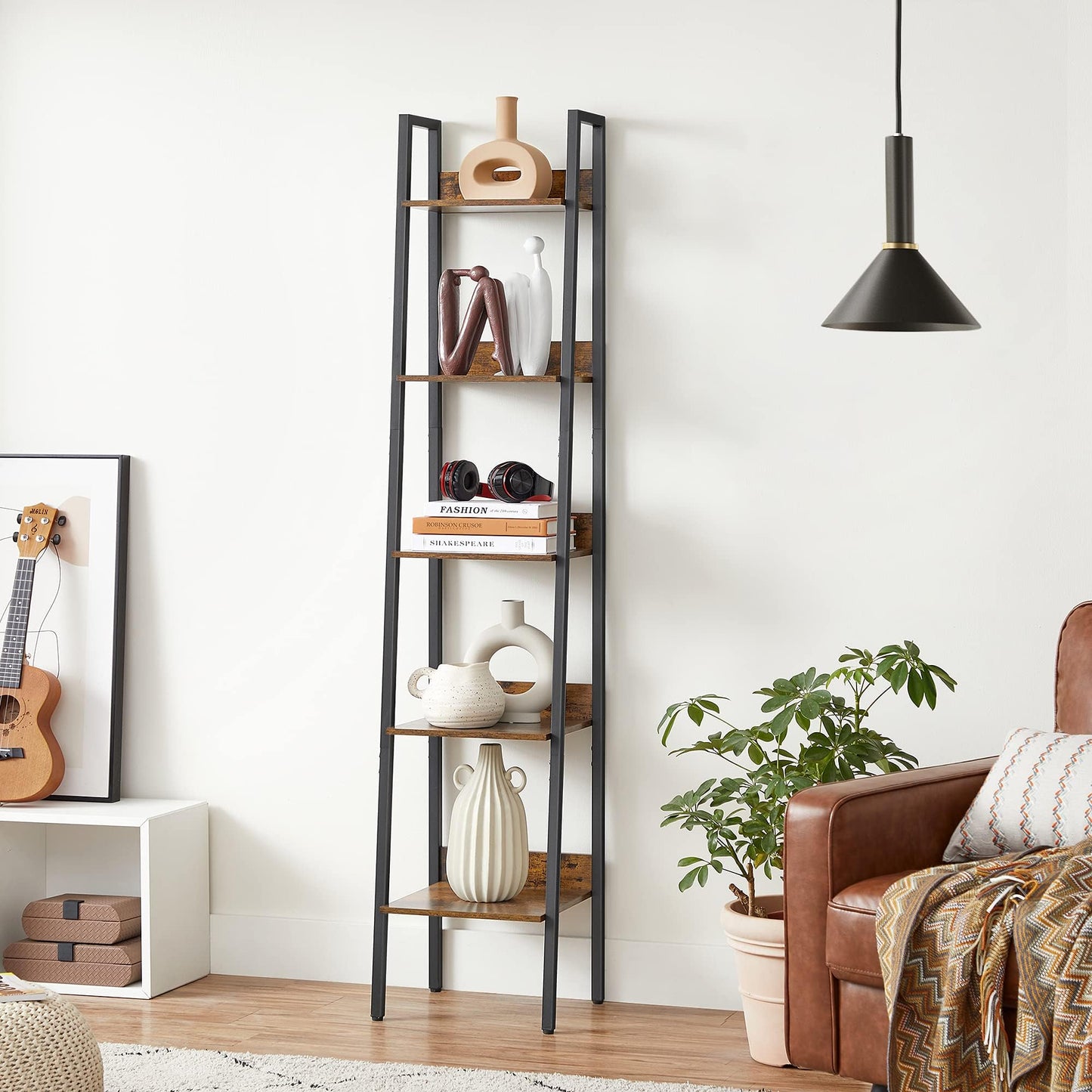 VASAGLE 5-Tier Ladder Bookshelf