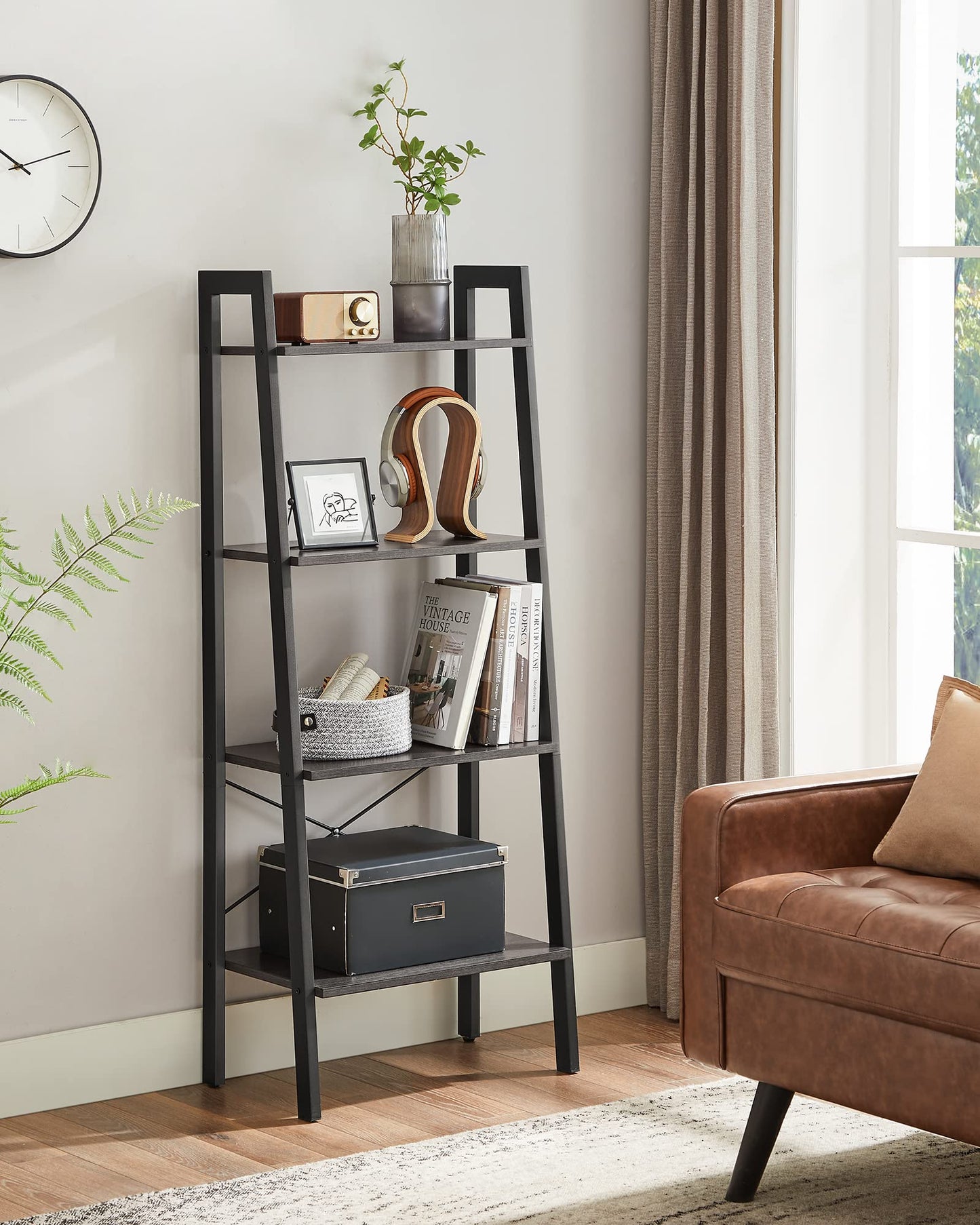 VASAGLE 5-Tier Ladder Bookshelf