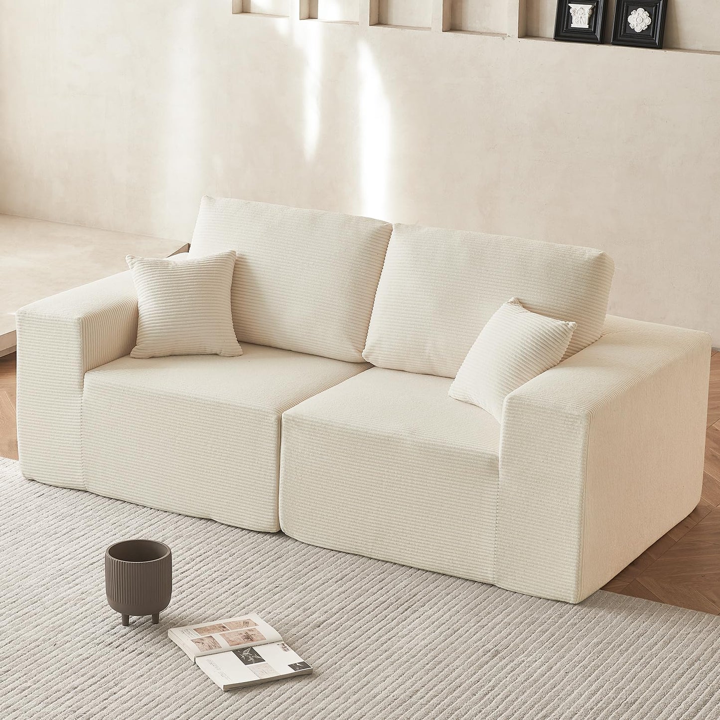 INGEROOM 108" Sectional Sofa – Dark Gray