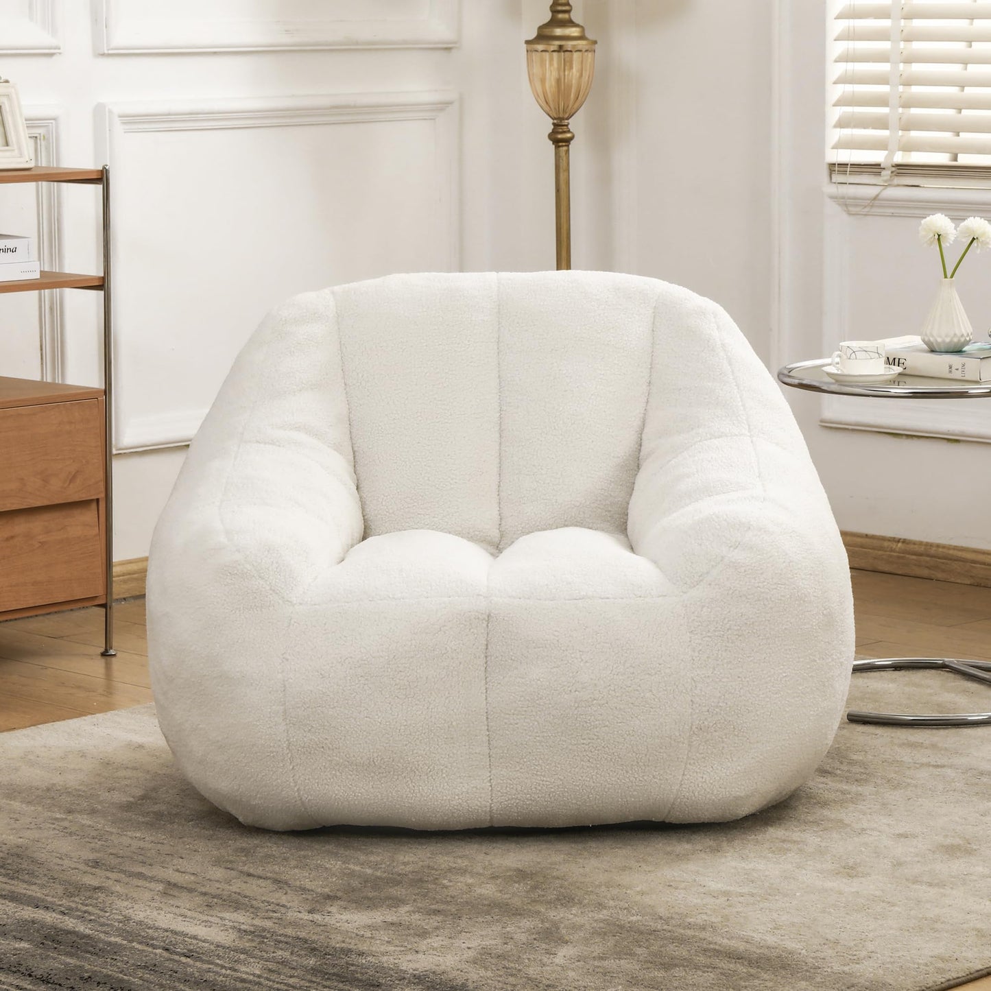 Furniliving White Bean Bag Chair