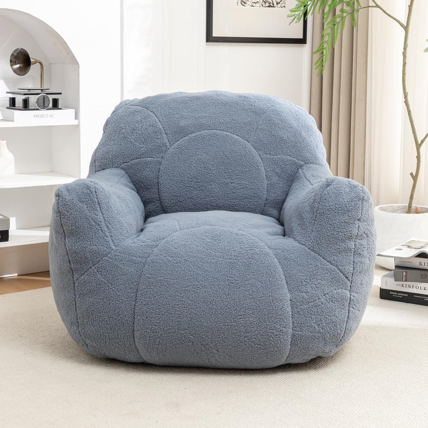 Furniliving White Bean Bag Chair
