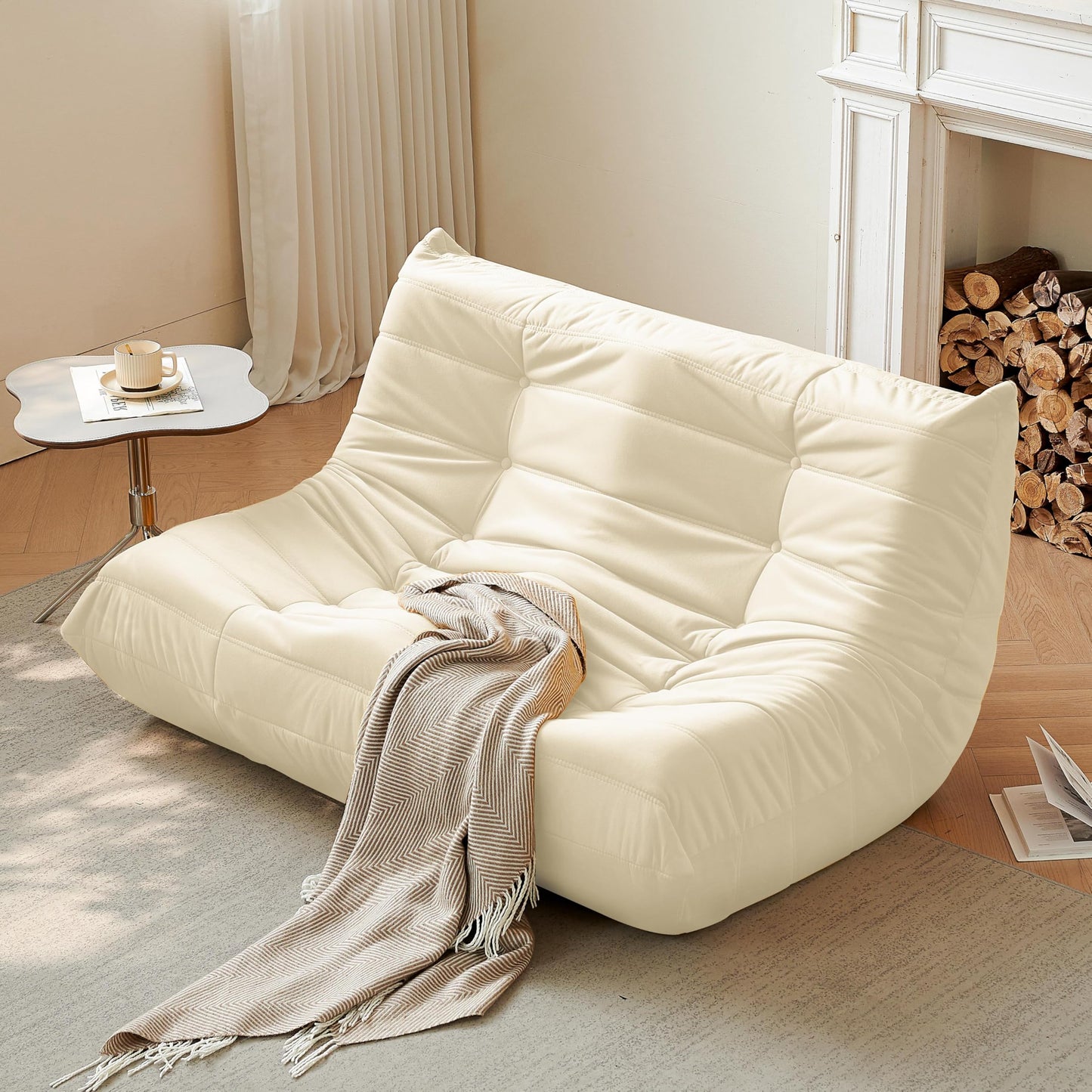 Dark Gray Memory Foam Bean Bag Chair