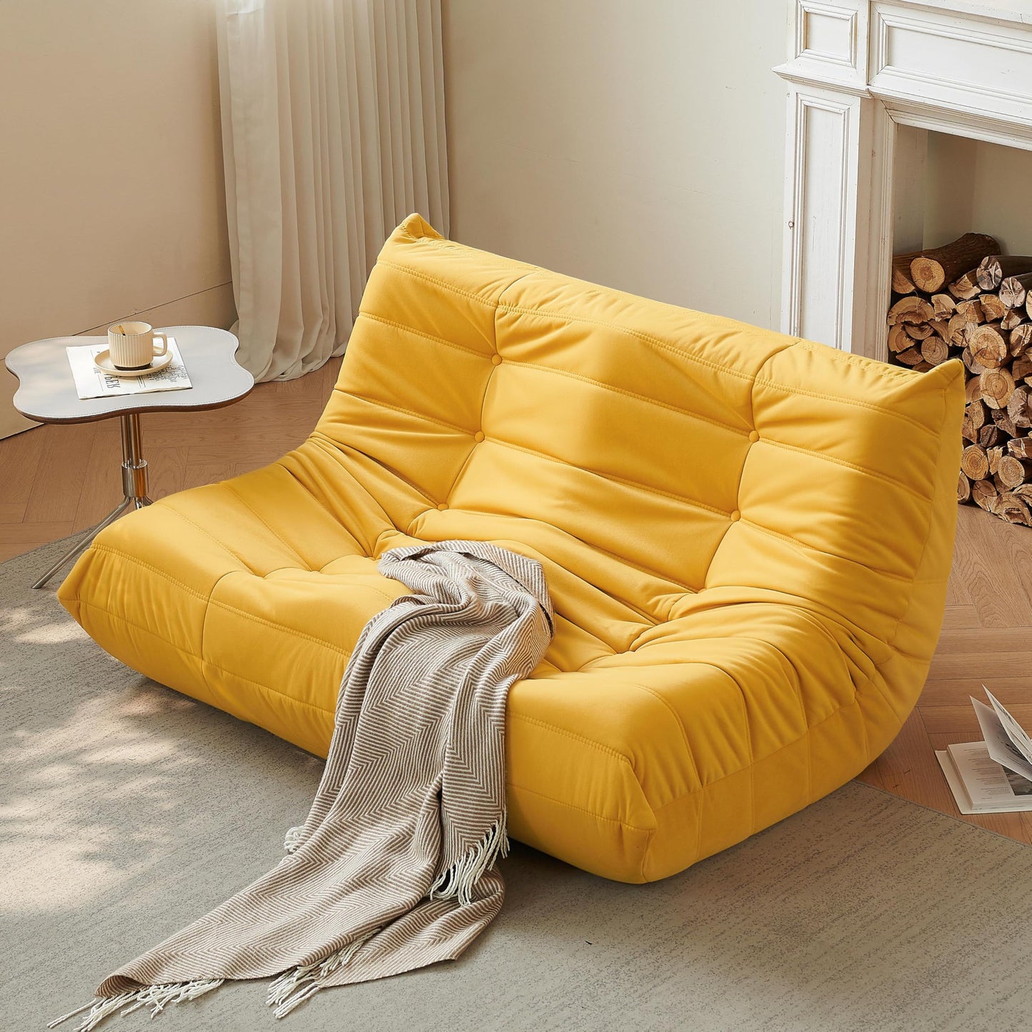 Dark Gray Memory Foam Bean Bag Chair