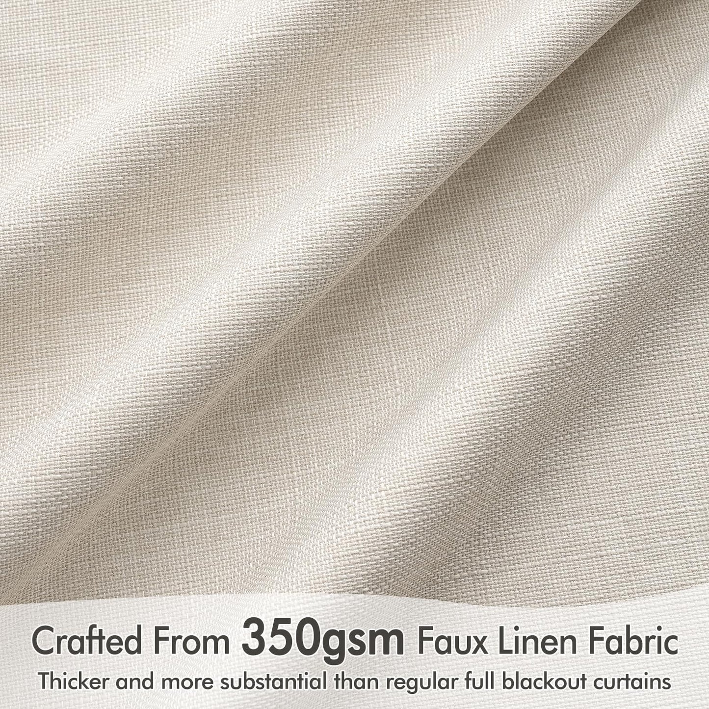 MIULEE Blackout Curtains 96" – Birch, 2 Panels