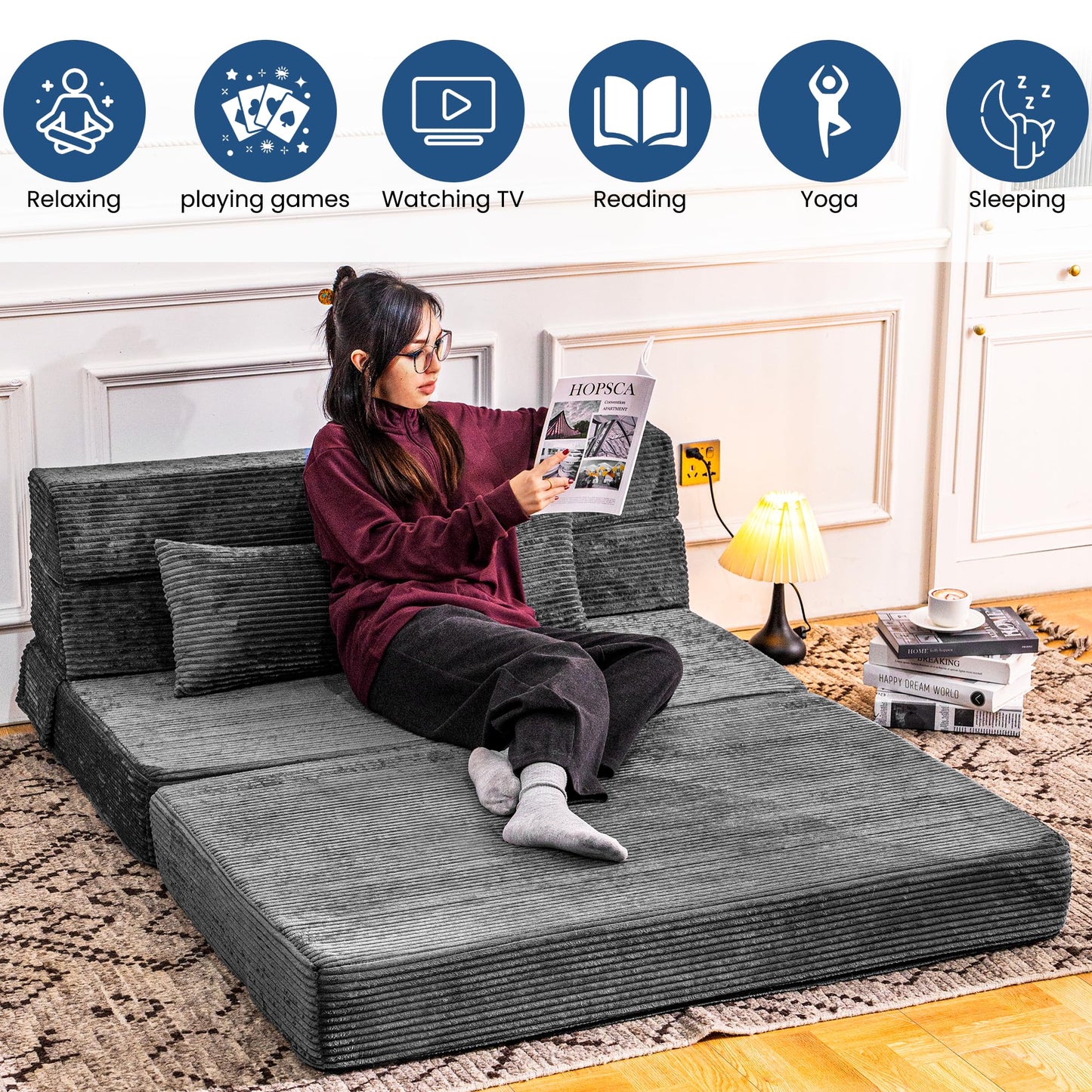Folding Memory Foam Sofa Bed