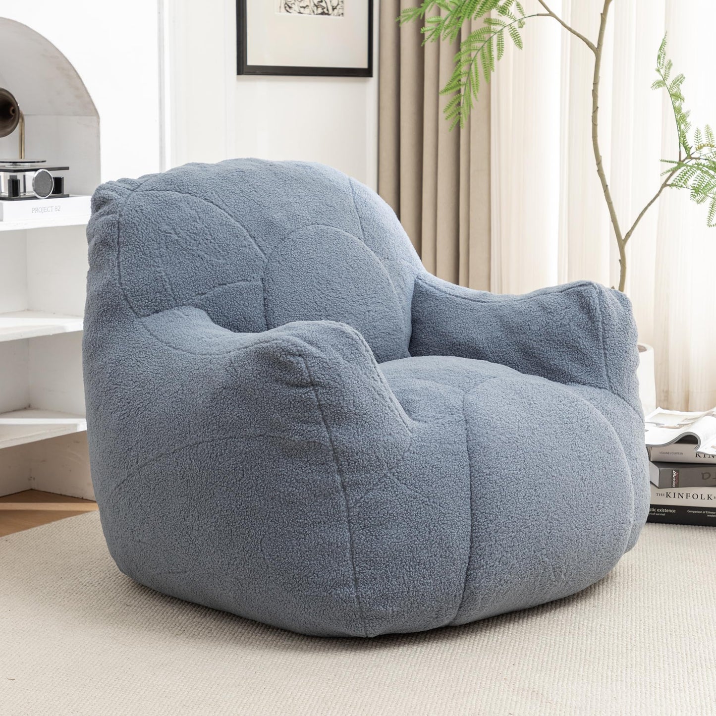 Furniliving White Bean Bag Chair