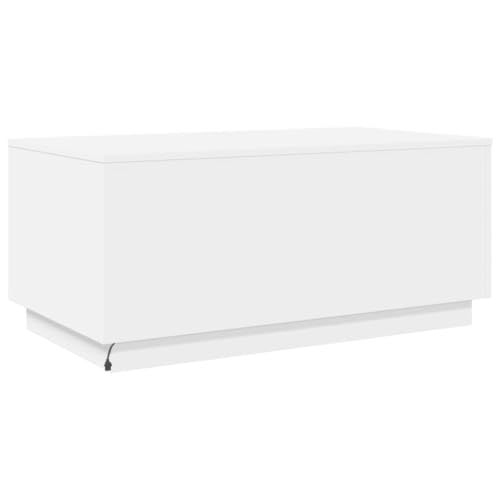 Black RGB LED Coffee Table – Rectangular