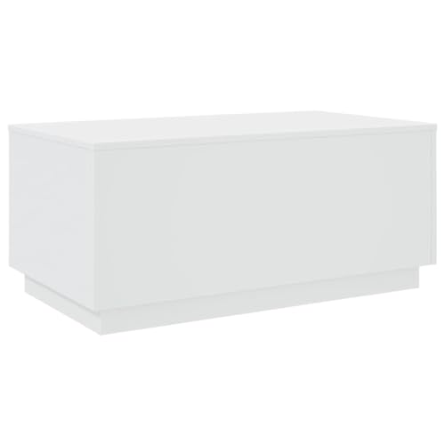 Black RGB LED Coffee Table – Rectangular