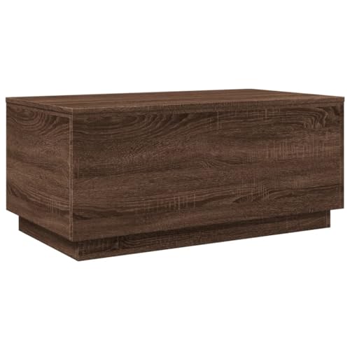 Black RGB LED Coffee Table – Rectangular