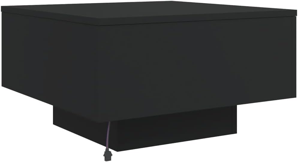 White Coffee Table with RGB LED Lights