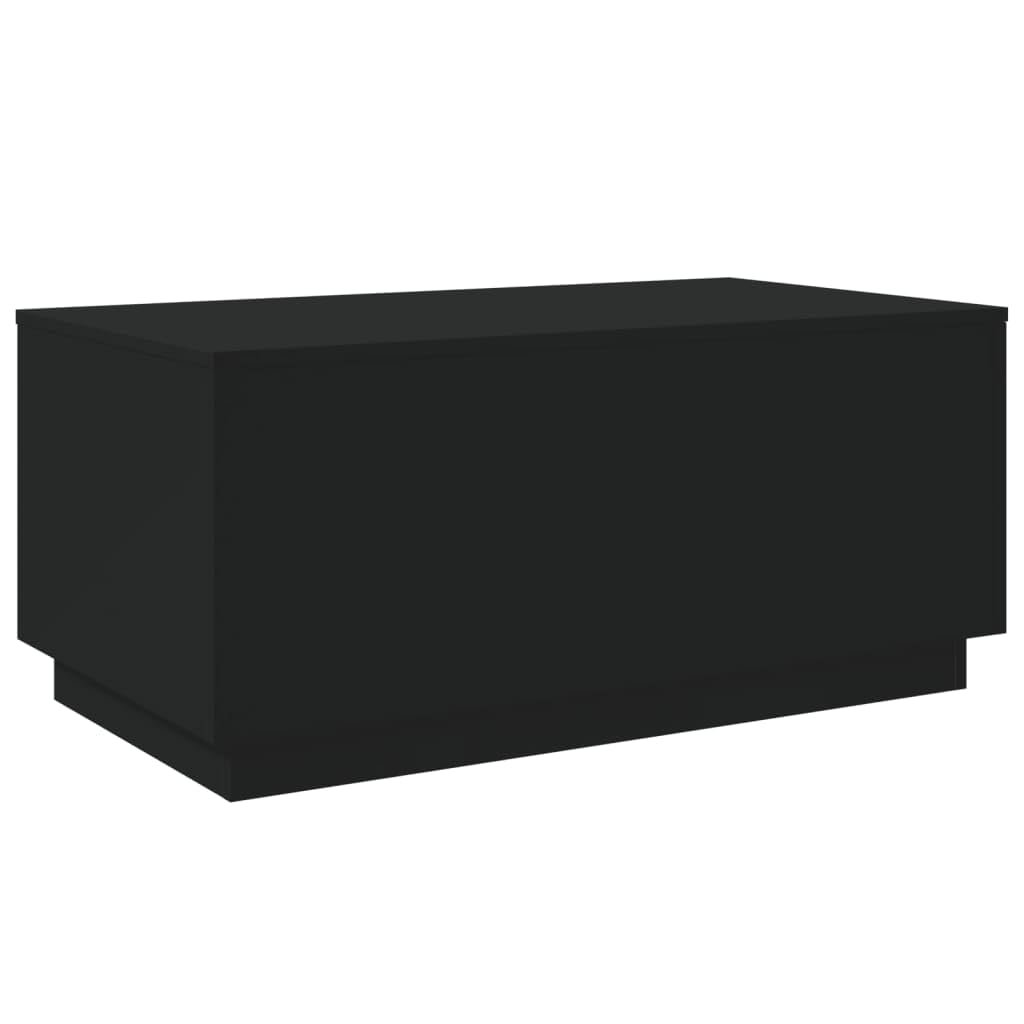 Black RGB LED Coffee Table – Rectangular