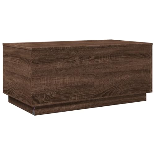 Black RGB LED Coffee Table – Rectangular