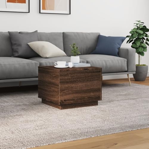 Black RGB LED Coffee Table – Rectangular