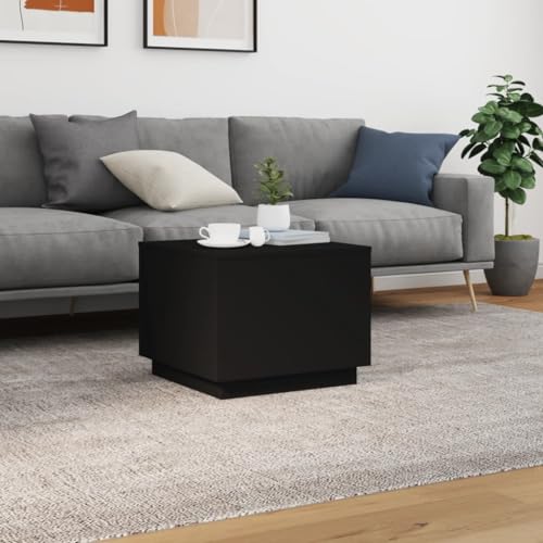 Black RGB LED Coffee Table – Rectangular