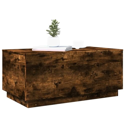 Black RGB LED Coffee Table – Rectangular
