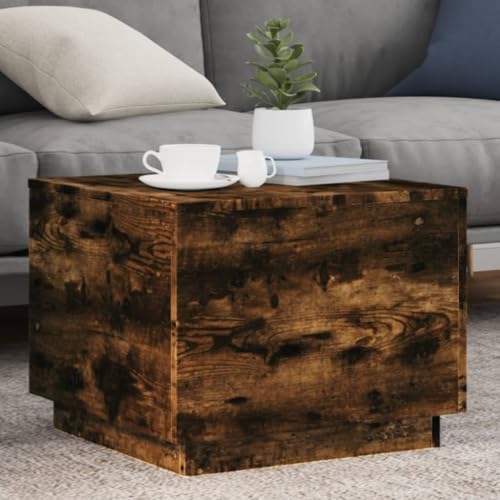 Black RGB LED Coffee Table – Rectangular