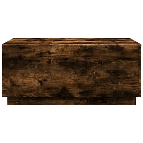 Black RGB LED Coffee Table – Rectangular