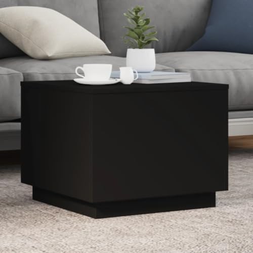 Black RGB LED Coffee Table – Rectangular