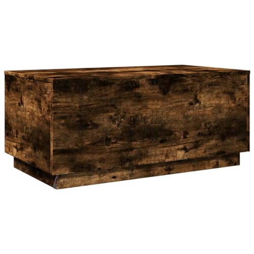 Black RGB LED Coffee Table – Rectangular