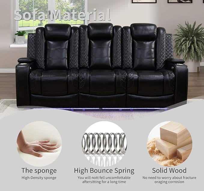 3-Piece Beige Power Recliner Set