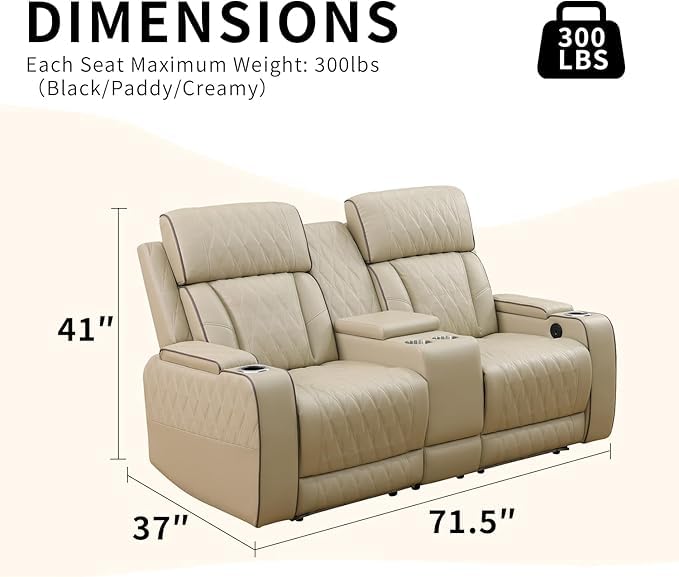 3-Piece Beige Power Recliner Set