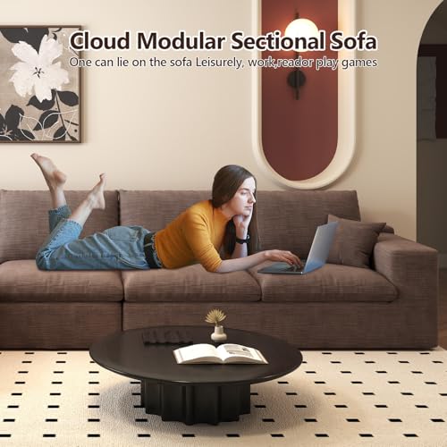 107" L-Shaped Sectional Sofa – Camel