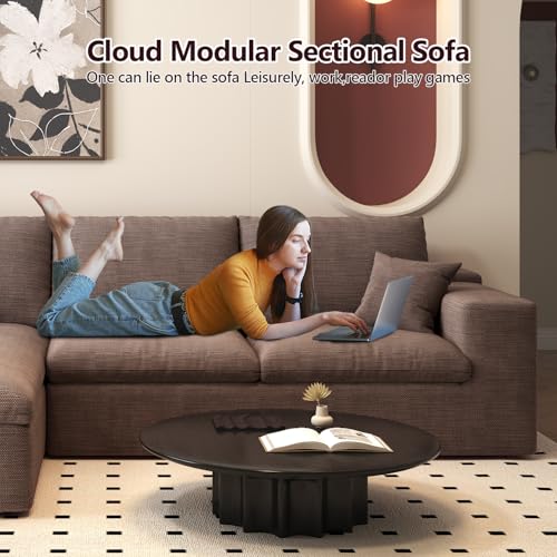107" L-Shaped Sectional Sofa – Camel