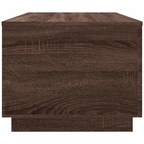 Black RGB LED Coffee Table – Rectangular