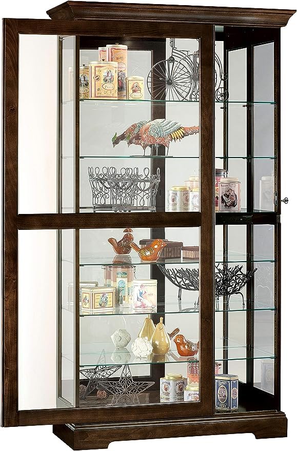 Howard Miller Deaton Espresso Curio Cabinet
