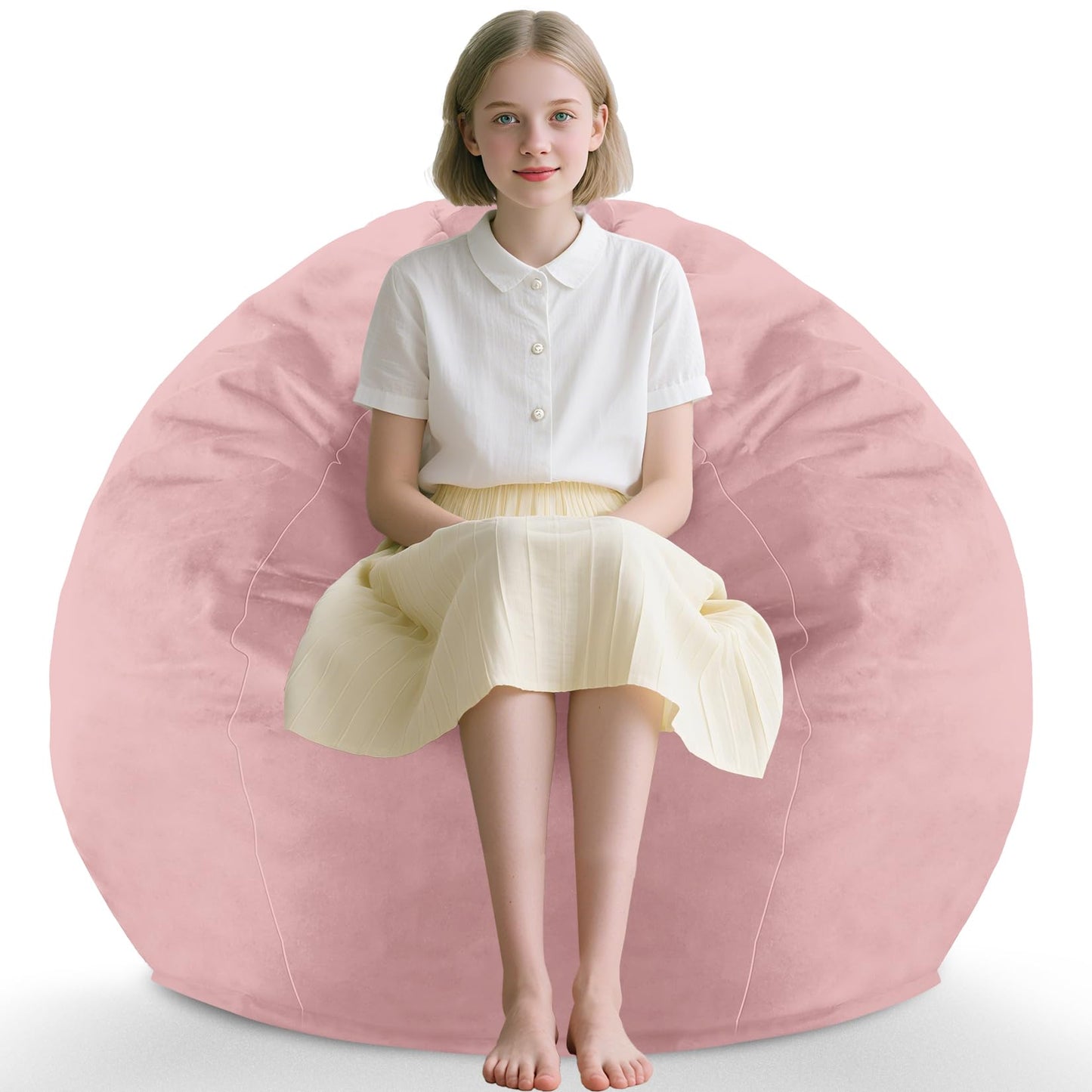 5FT Grey Bean Bag Chair