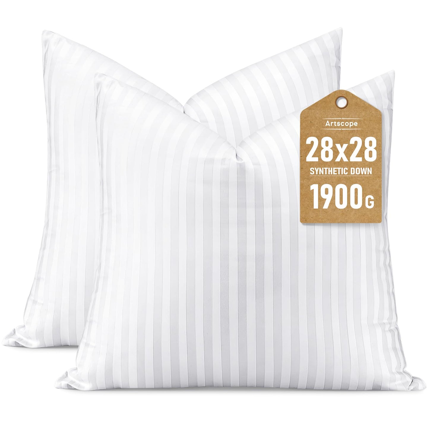 20x20 Pillow Inserts, 2-Pack